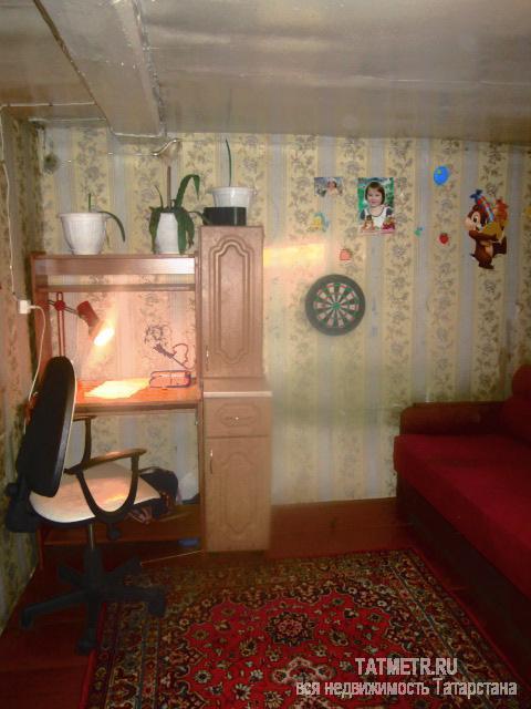 Хороший бревенчатый дом в г. Зеленодольск. Дом одноэтажный, очень теплый и уютный. Общая площадь 60 кв.м, земельный... - 4