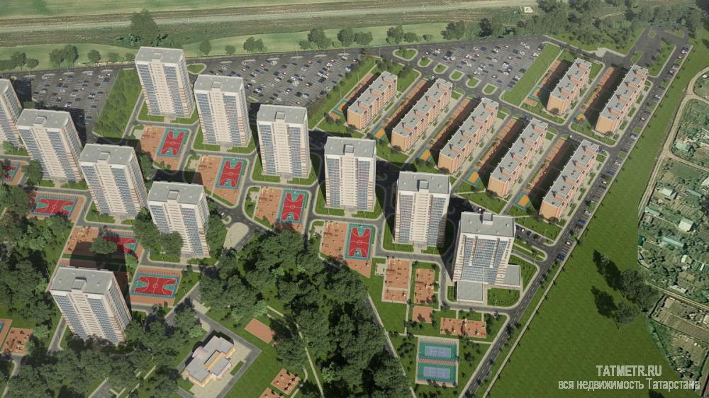 Жилой комплекс «Южный парк» - это масштабный жилой микрорайон на земельном участке 36 Га расположеный в Лаишевском... - 12