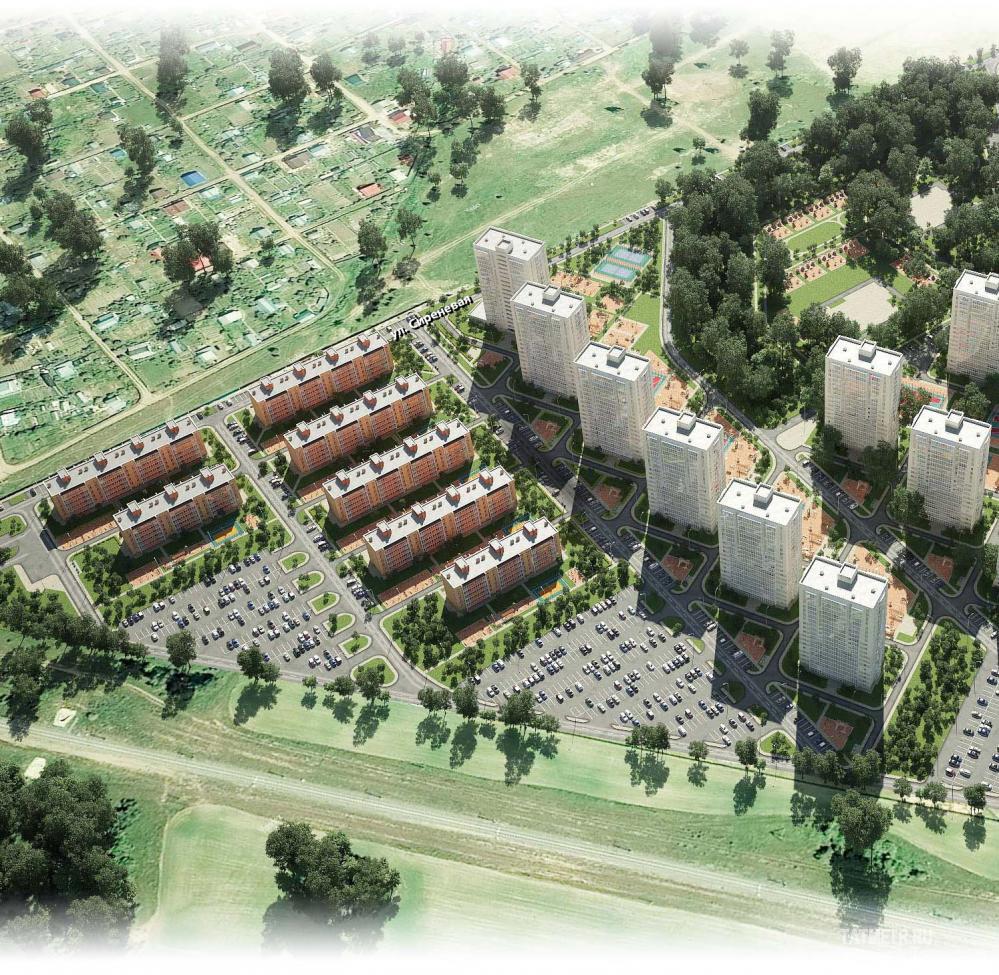 Жилой комплекс «Южный парк» - это масштабный жилой микрорайон на земельном участке 36 Га расположеный в Лаишевском... - 14