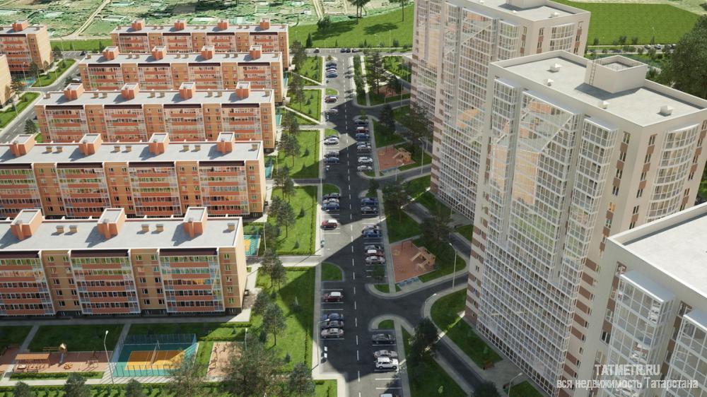 Жилой комплекс «Южный парк» - это масштабный жилой микрорайон на земельном участке 36 Га расположеный в Лаишевском... - 4