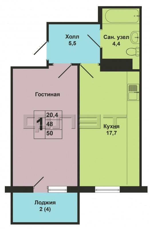 Вахитовский район, ул. Айвазовского д. 16. Выставлена на продажу однокомнатная квартира в элитном доме в ЖК... - 6