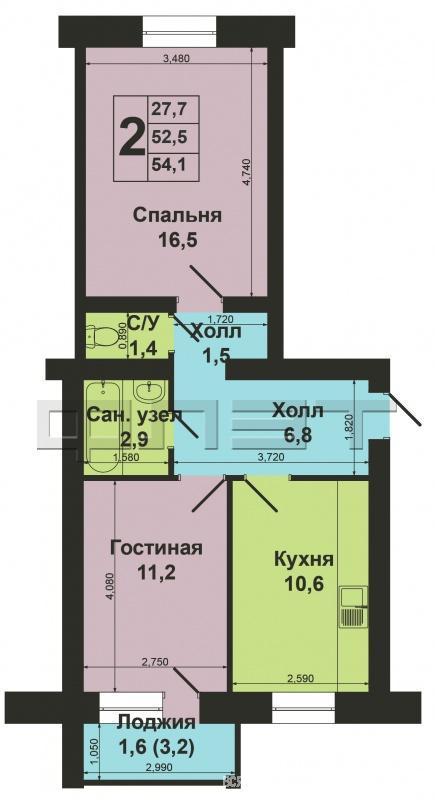 В центре Авиастроительного района по улице Чапаева продается отличная двухкомнатная квартира в теплом надежном... - 14