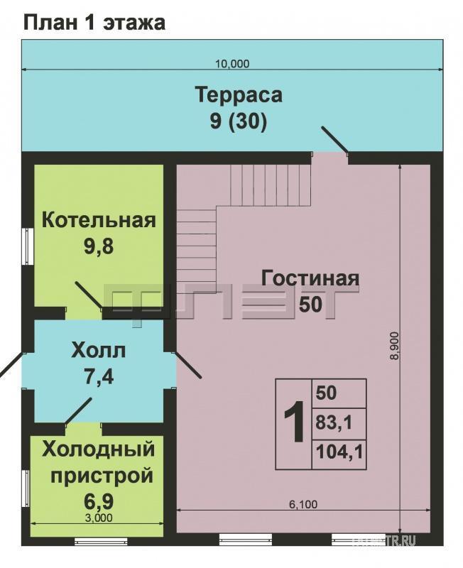 В Лаишевском районе, в пгт Лаишево, в районе Старой Пристани продается дом площадью 139, 8 кв.м., на участке  9, 23... - 14