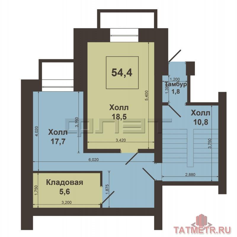 Советский район. Космонавтов 55. Продаётся уникальная двухуровневая 3-х комнатная квартира на 1\5 кирпичного дома. На... - 18