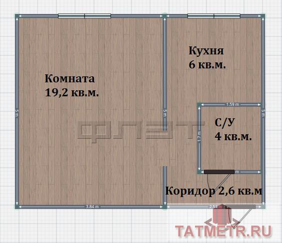 Продам 1х комнатную квартиру в самом центре города Вахитовский р-он, ул.Агрономическая,78. Отличная квартира на 3... - 8