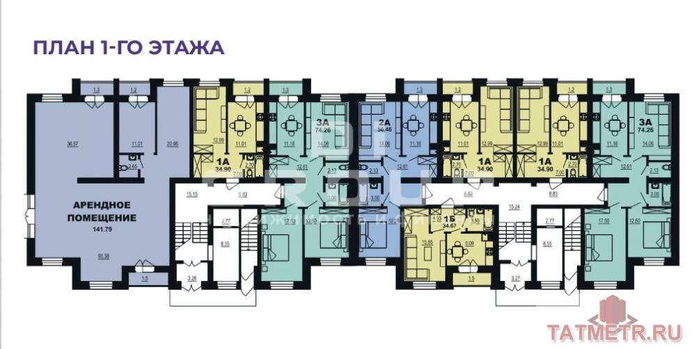 Продается помещения свободного назначения 141 кв.м. в новом ЖК Тура-Nova., который расположен в глубине поселка... - 3