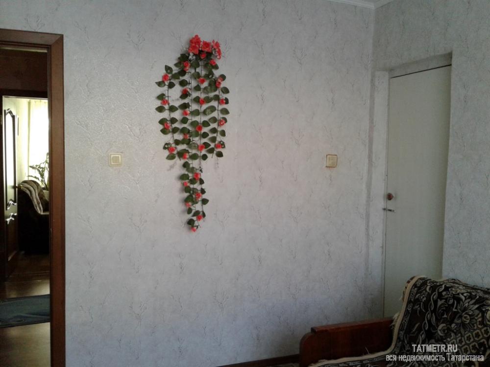 Замечательная квартира в г. Зеленодольск, мкр. Мирный. Квартира в отличном состоянии. Окна выходят на две стороны... - 9