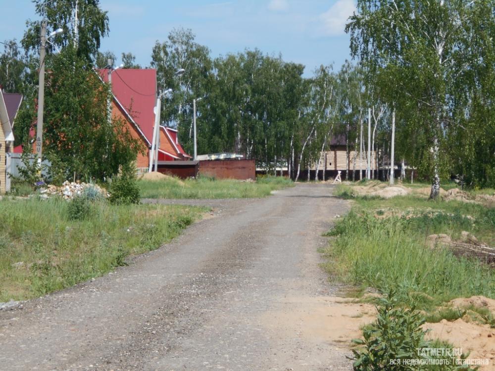 Участок под строительство дома в коттеджном поселке в г. Зеленодольск, в шаговой доступности от центра мкр.Мирный.... - 3