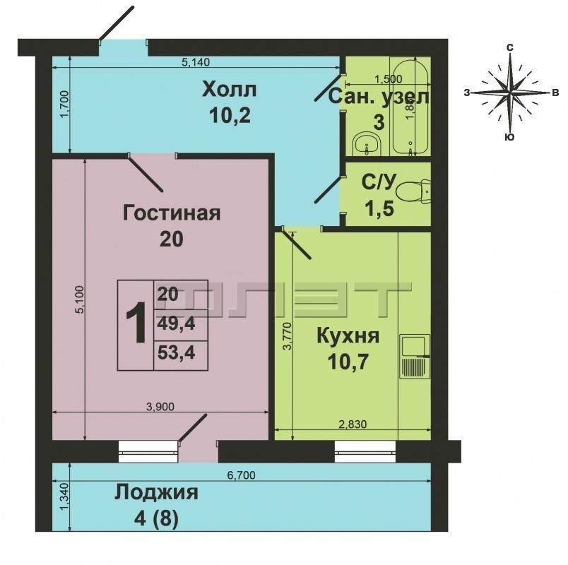 Цена 3 380 000 руб.   Продаю 1-ую квартиру улучшенной планировки 2003 года постройки по ул.Кулахметова д.17/4. На 9... - 13