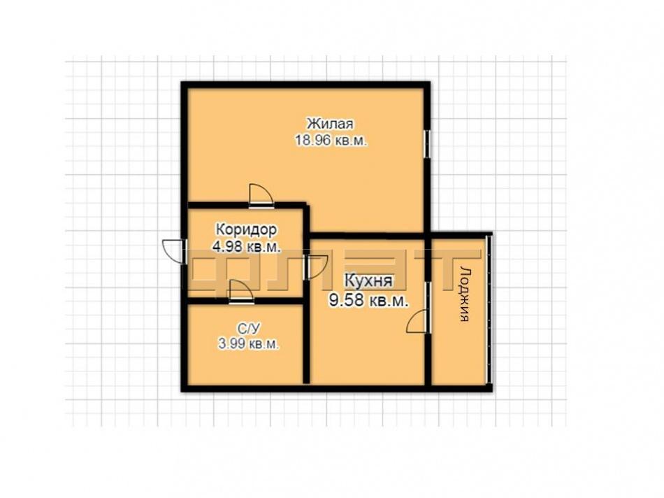 Продам новую 1-комнатную квартиру на 5 этаже 18 этажного дома в ЖК ПОБЕДА, первая очередь ключи в мае!!! ОТЛИЧНАЯ... - 1