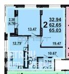 Продается 2 -комнатная квартира в жилом комплексе «Возрождение» на Павлюхина  позиция 2.2, 3 секция,  на 8 этаже 18... - 3