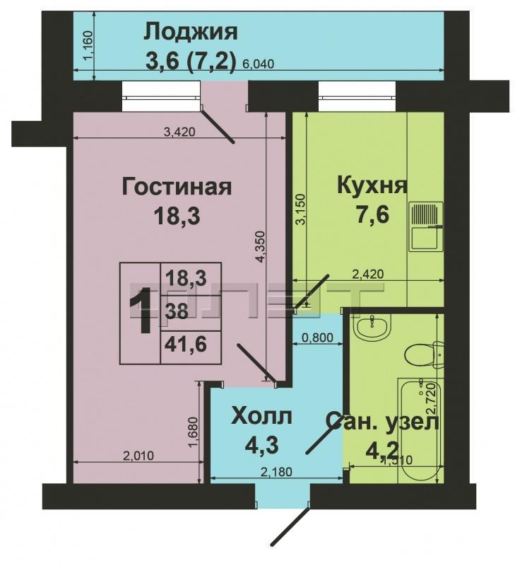 В самом динамично-развивающемся Ново-Савиновском районе по ул. Чистопольская, д.10 продается однокомнатная квартира... - 7