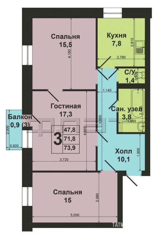 Вахитовский район, ул.Нурсултана Назарбаева, д. 9/2. Продается большая трехкомнатная квартира в центре города с... - 12