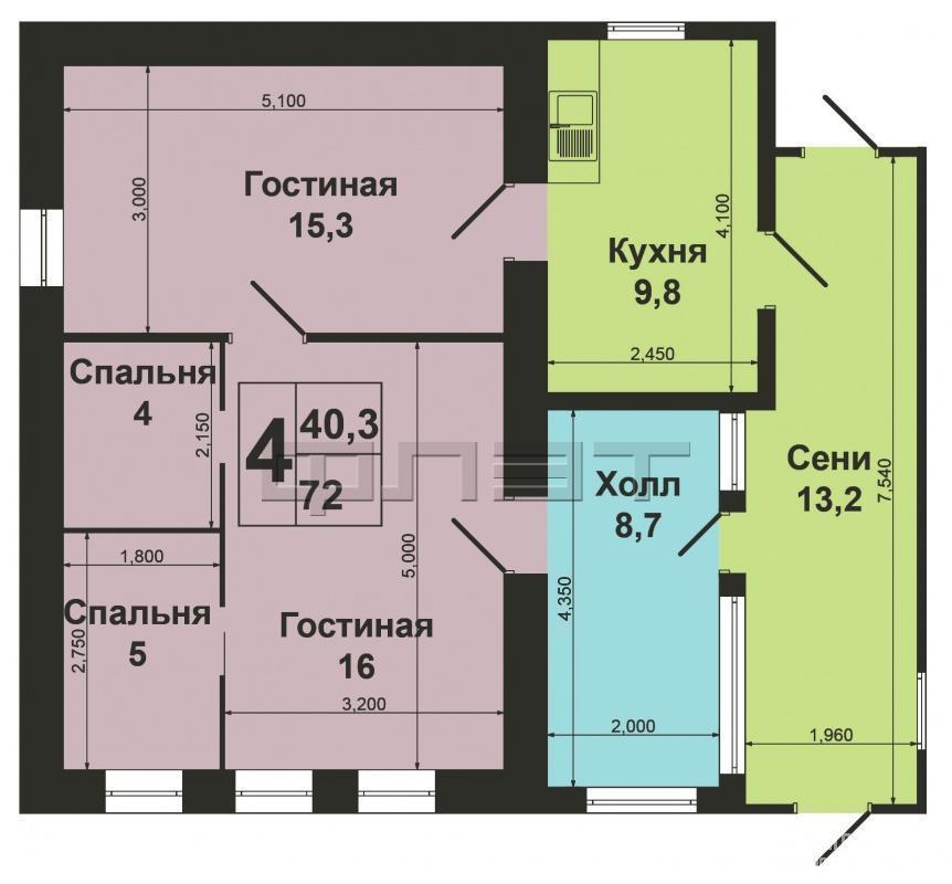 Продается дом 72 кв. м на участке 7 соток в пос.  Юдино  по ул. Новороссийская. Продается  добротный, теплый,... - 7