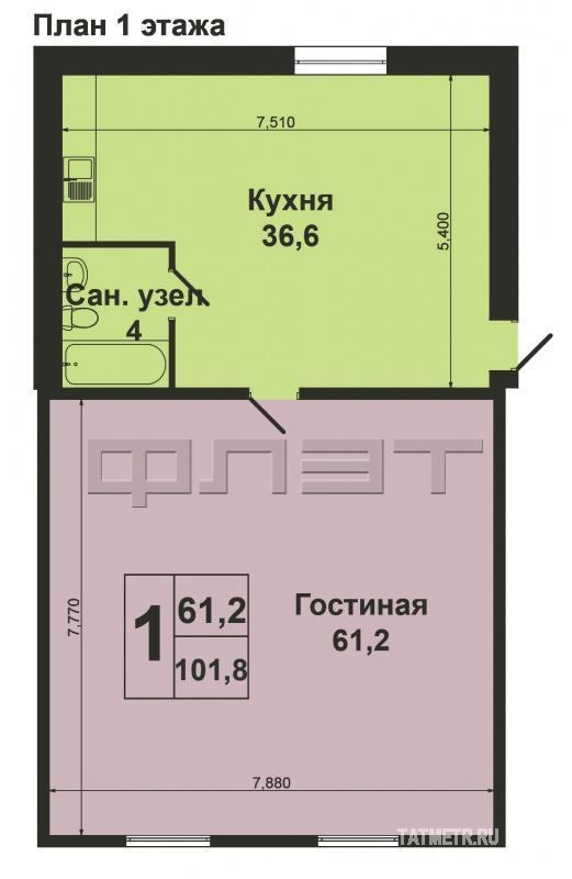 Кировский район, пос. Осиново, ул. Кооперативная. Продам 1-этажный дом, площадью 140 кв.м., участок 15 соток (ИЖС).... - 13