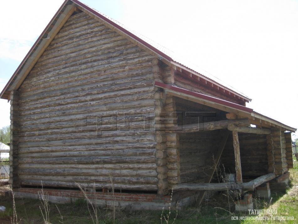 Продается недостроенный бревенчатый дом, заведенный под холодную крышу, на земле 8,6соток в СНТ ЛУЧ напротив села... - 2
