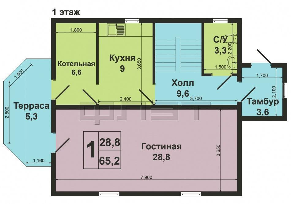 Советский район, п.Кульсеитово. Продается очень теплый, светлый 2 -х этажный жилой дом. Дом расположен в... - 9