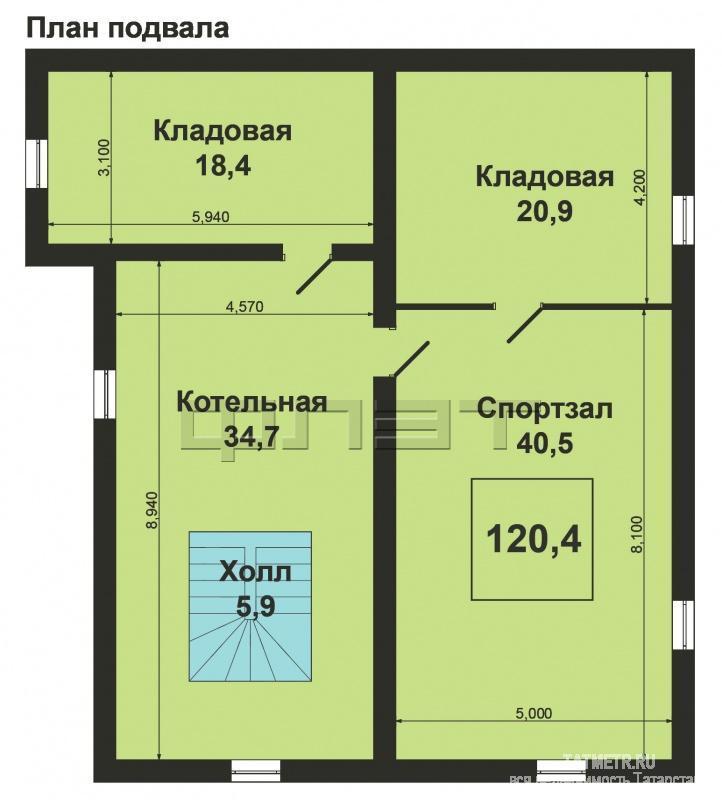 В Советском районе города Казани, в пос. Большие Клыки, ул. Геологов продается двухэтажный кирпичный дом общей... - 17