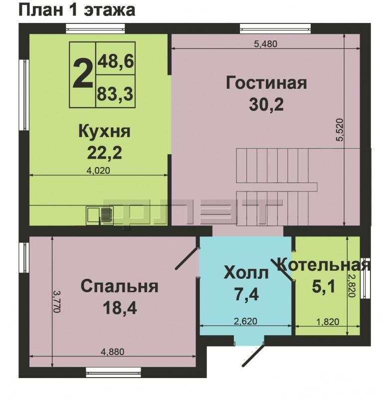 Вашему Вниманию предлагается просторный 2-х этажный загородный коттедж общей площадью 146.9 кв.м. с земельным... - 4