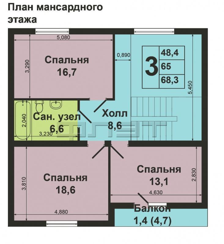 Вашему Вниманию предлагается просторный 2-х этажный загородный коттедж общей площадью 146.9 кв.м. с земельным... - 5