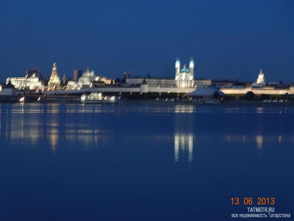1-комнатную квартиру в Казани на ул.Широкая, д. 2  с шикарным прямым панорамным видом на Кремль, акваторию Казанки и...