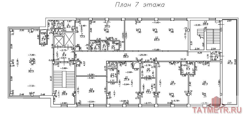 Сдается блок-офис формата open space с панорамными окнами в Ново-савиновском р-не, в абсолютно новом Бизнес Центре... - 10