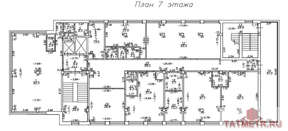 Сдается блок-офис с кабинетной системой  в Ново-савиновском р-не, в абсолютно новом Бизнес Центре напротив Парк... - 15