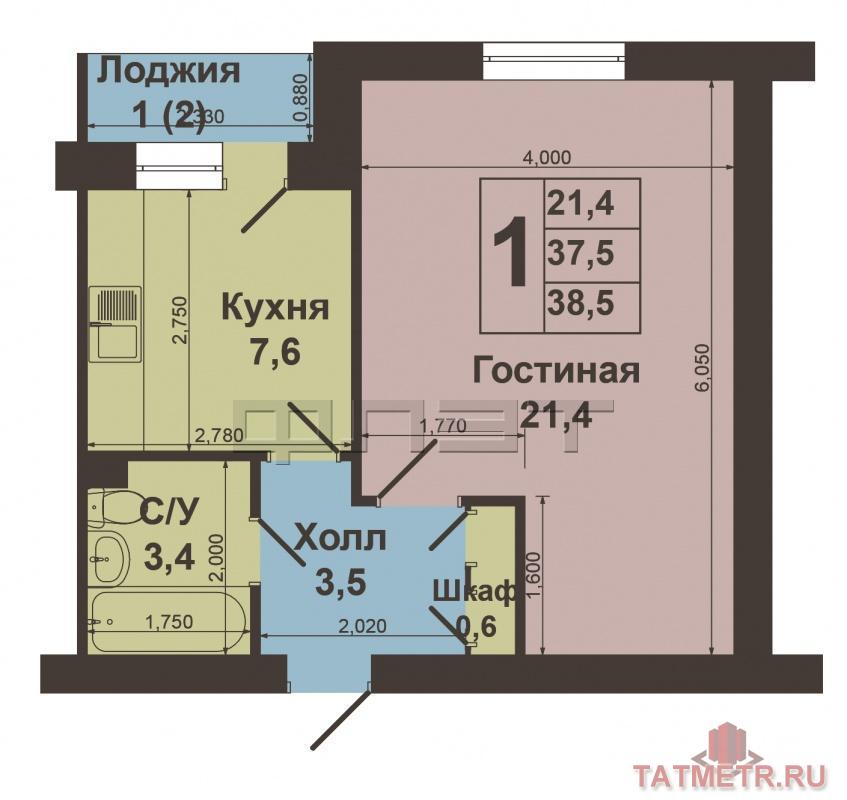 Продается однокомнатная квартира венгерского проекта 1987 года постройки в хорошем состоянии по ул.Красной Позиции,... - 17