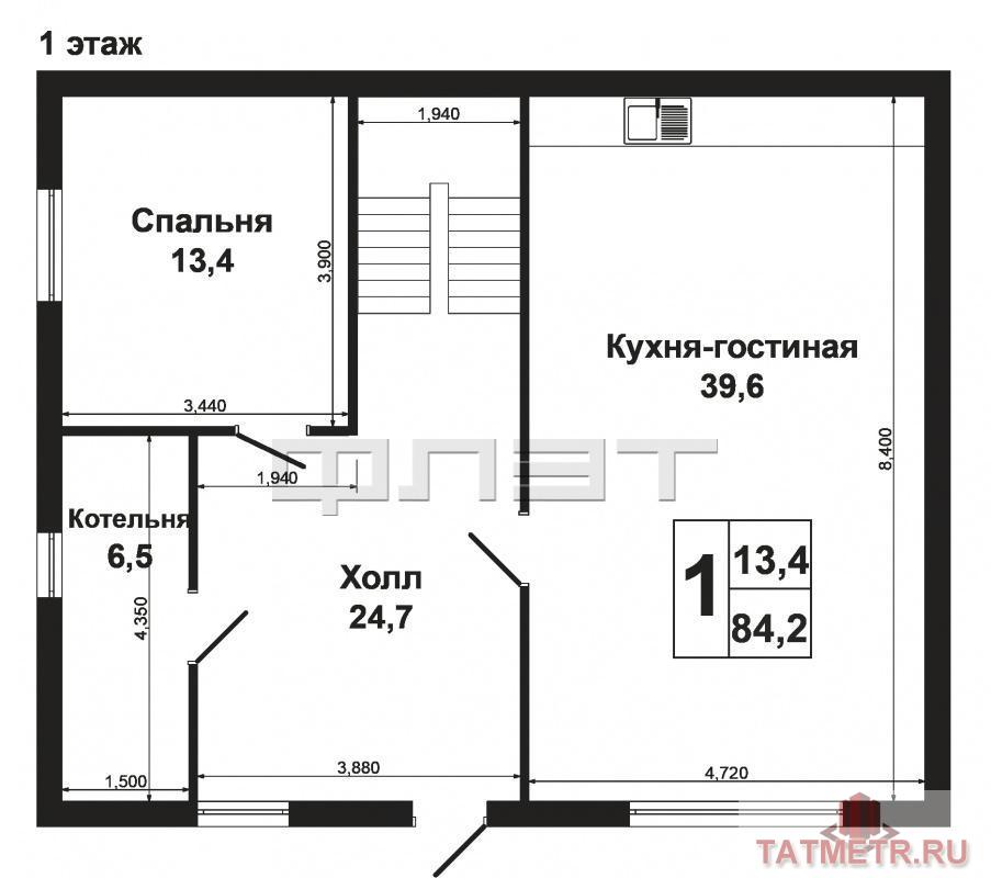В Пестречинском районе РТ, в п.Ильинский (в 15 км от города) продается двухэтажный кирпичный дом. Все коммуникации... - 13