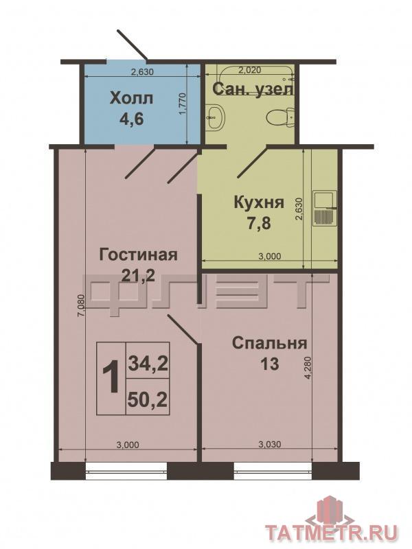 Ново-Савиновский район, ул.Гаврилова, д. 40.   Продаем отличную 2-х комнатную квартиру в самом новом районе города... - 8
