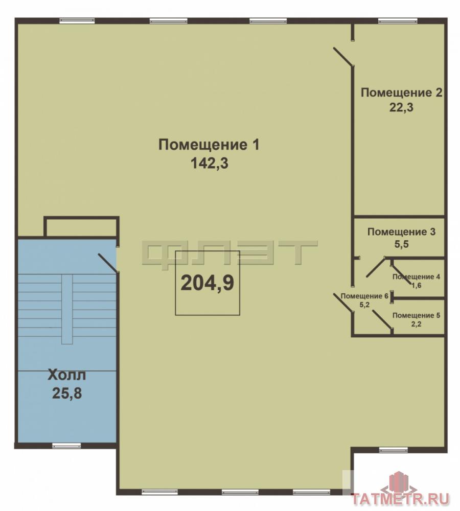 В центре города Вахитовского района по ул. Университетская сдаются помещения на 2;3;4;5 этаже 5-ти этажного... - 1