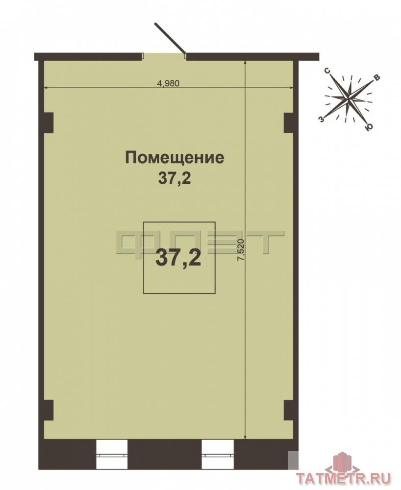   ! Без комиссии!  В Приволжском районе на первой линии от дороги, на 2- м этаже сдаётся помещение общей площадью 38... - 4