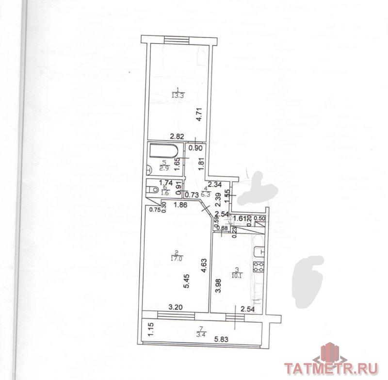 Продам 2-ух ком. просторную Квартиру-Распашонку в новом (2014г.) панельном доме 51кв.м.  ЖК Радужный, ул.Гайсина, дом... - 1