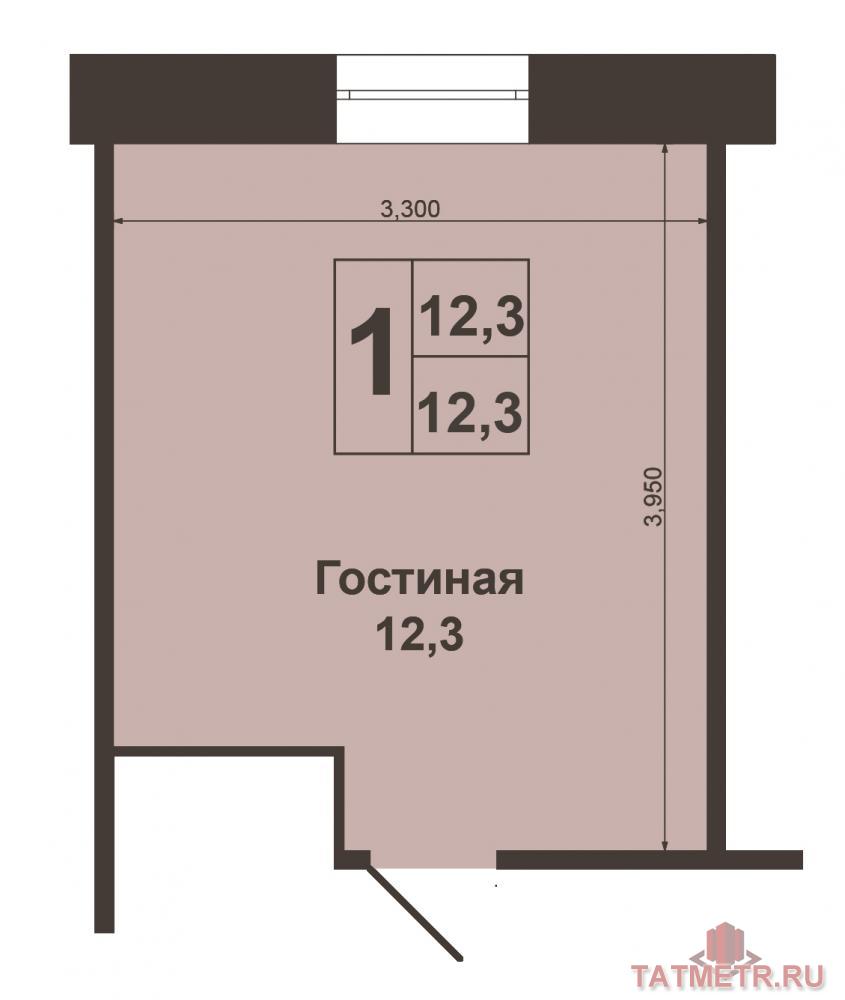 Приволжский район, ул. Гарифьянова д.42. Продается  комната 12, 3 м2 в общежитии блочного типа расположенная на 7... - 17