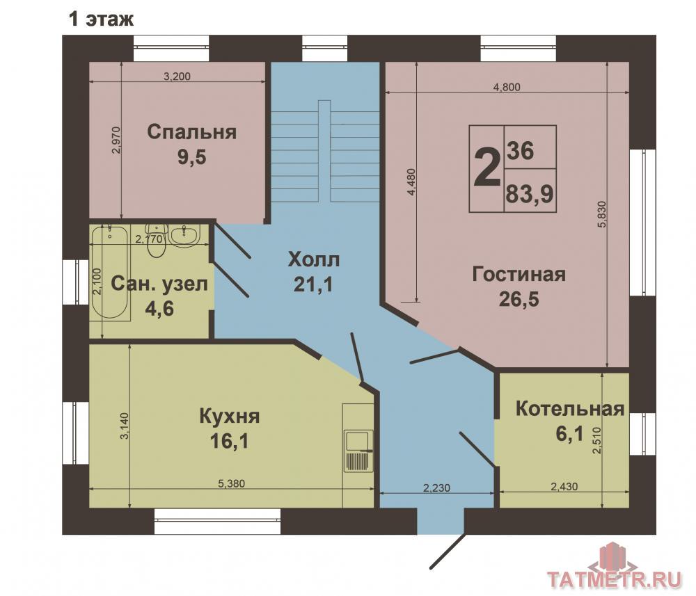 В Советском районе города Казани  продается шикарный дом с качественным ремонтом. Данный дом Строили для себя, на... - 15