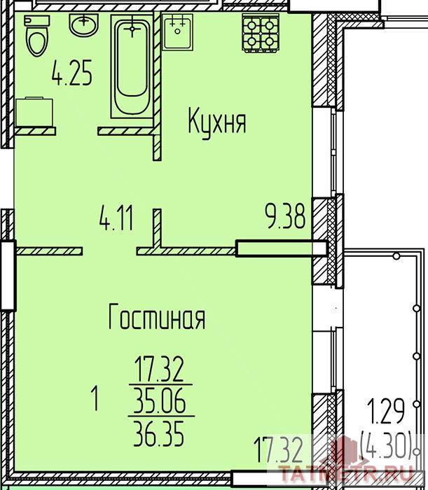 ЖК 'Соловьиная Роща' Дом сдан!!! Продажа от собственника! Отделка квартиры: стены оклеяны обоями, на полу линолеум, в... - 3