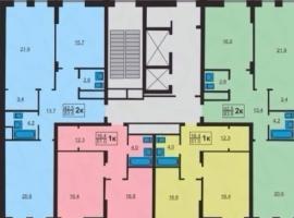 Продаю 2-х комнатную квартиру, общей площадью 84 кв.м. на 6 этаже...