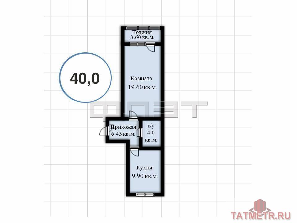 Комфортная квартира площадью 40.0 кв.м. ждет тебя!!! Находится на 1 этаже 5 – этажного кирпичного дома в самом... - 5