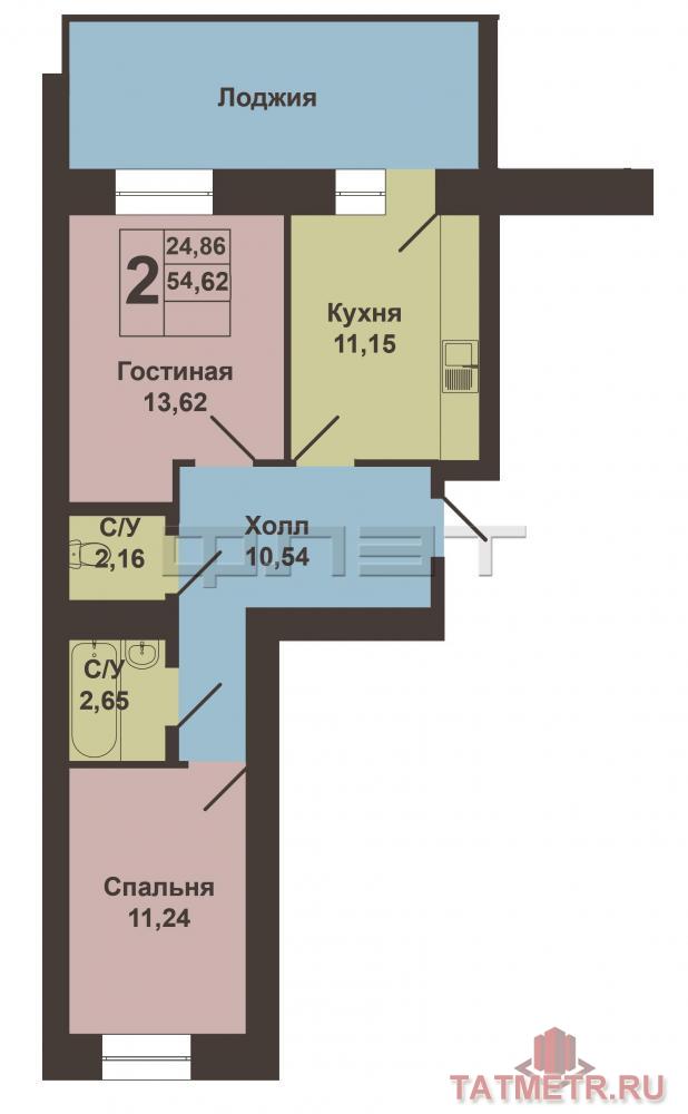 В Советском районе города Казани по ул. Н. Ершова 62Д в ЖК «ArtCity» продается квартира премиум класса в новом доме с... - 8