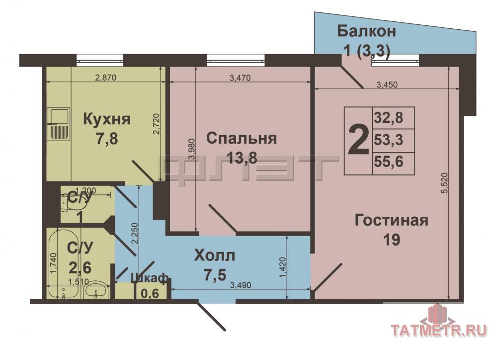 Продается отличная двухкомнатная квартира по улице Ломжинская, 22.   В двух шагах от дома  располагаются детские... - 4