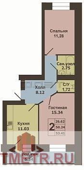 ПРОДАЕТСЯ:  Продается  квартира на 3-м этаже 10 этажного кирпичного дома 2018 года постройки. Продуманная планировка,... - 1