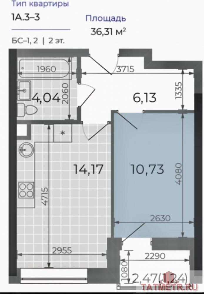 Продается 1 ком квартира 36 кв м в ЖК Skyline (Скайлайн) на ул.Новаторов, 8 Б  Это уникальный жилой комплекс... - 3