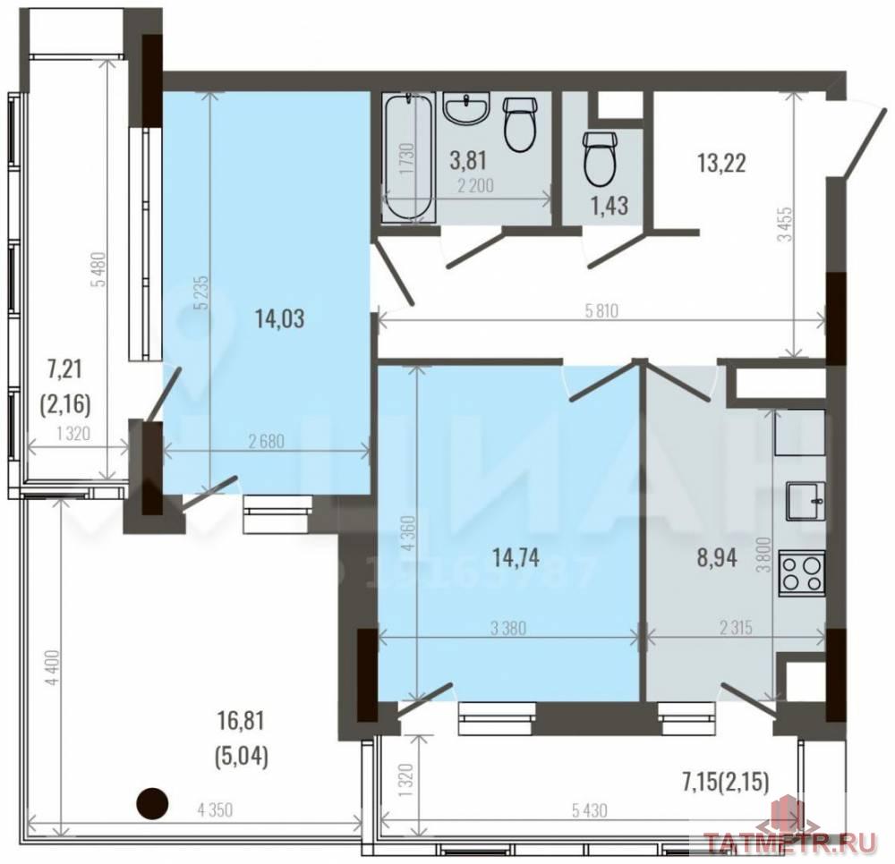 Продается 1-комнатная квартира, в строящемся доме, срок сдачи: II-кв. 2021,  Плюсы района: -удобная транспортная... - 2