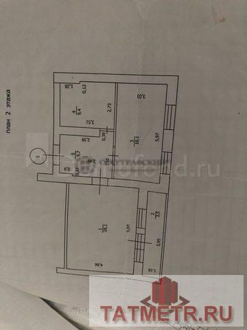 Продается 1-комнатная квартира на 2-м этаже в 9-ти этажном доме. В центре города. В квартире сделан косметический... - 3