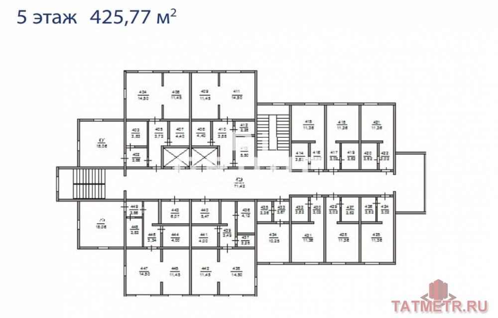 Продается в центре Казани Вахитовский район, ул. Бутлерова, д.25  Новое семиэтажное здание гостиничного комплекса в... - 10