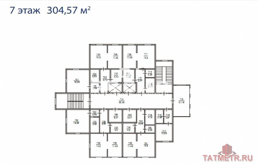 Продается в центре Казани Вахитовский район, ул. Бутлерова, д.25  Новое семиэтажное здание гостиничного комплекса в... - 12