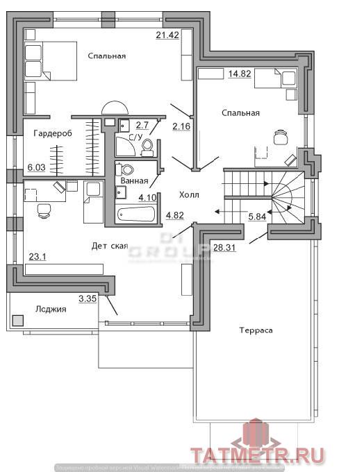 Продам трехэтажный коттедж в поселке бизнес-класса Примавера. — площадь 261,7 кв.м., земельный участок 8 соток, все в... - 3