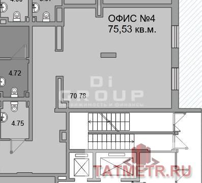 Продается помещение в новом густонаселенном благоустроенном жилом комплексе Ст Спортивная . Помещение пл 75,53 кв.м... - 3