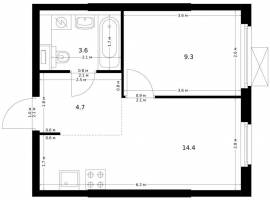 Продаётся 1-комн. квартира площадью 32.00 кв. м на 8 этаже 17...