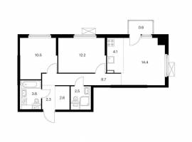 Продаётся 3-комн. квартира площадью 59.50 кв. м на 4 этаже 17...